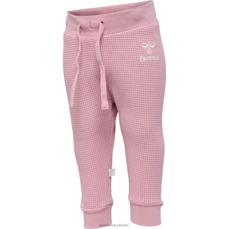 se Hummel barn hmlcosy byxor LL40V4166 "joggingbyxor i våffla bomull"