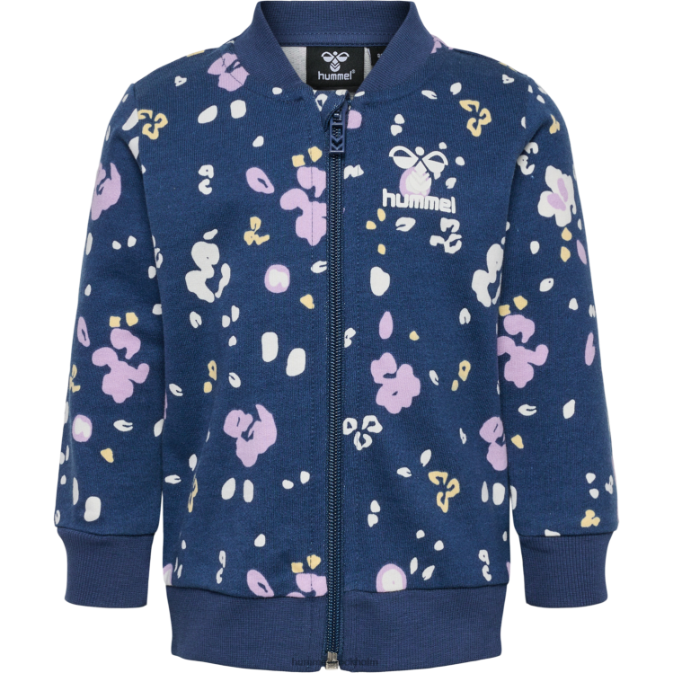 se Hummel barn hmlhappy zip-jacka LL40V4338 \"jacka med dragkedja i bomull\"