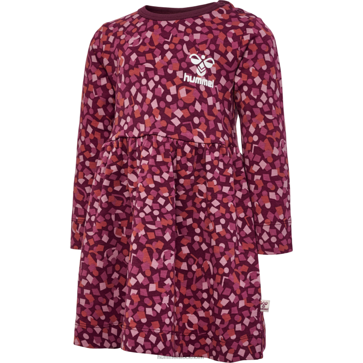 se Hummel barn hmlconfetti klänning l/s LL40V4211 "långärmad klänning"