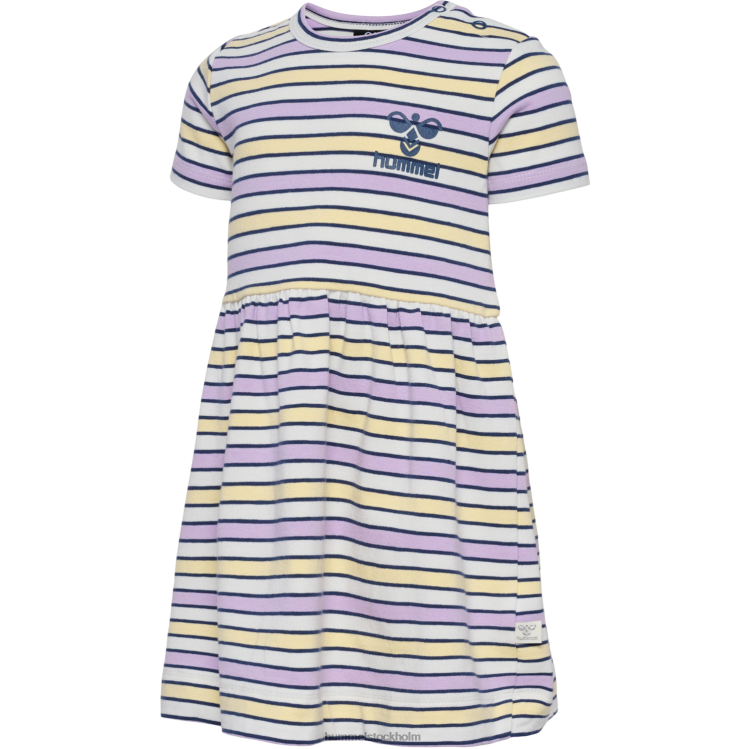 se Hummel barn hmlhappy me dress s/s LL40V4302 "klänning i bomullsblandning"