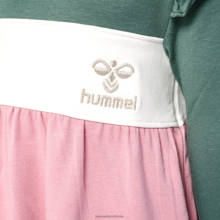 se Hummel barn hmljamila klänning l/s LL40V4155 \"jersey klänning\"