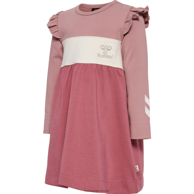 se Hummel barn hmljamila klänning l/s LL40V4187 "jersey klänning"