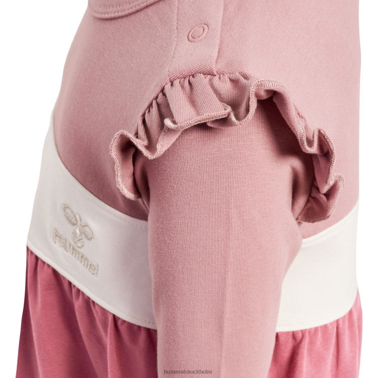 se Hummel barn hmljamila klänning l/s LL40V4187 \"jersey klänning\"
