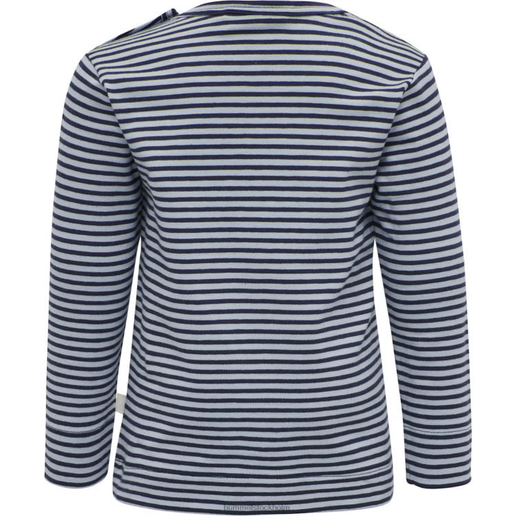se Hummel barn hmlloui t-shirt l/s LL40V4598 \"randig t-shirt\"