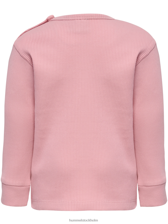 se Hummel barn hmlsami t-shirt l/s LL40V4157 \"ribbad långärmad t-shirt\"