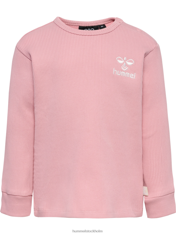 se Hummel barn hmlsami t-shirt l/s LL40V4157 \"ribbad långärmad t-shirt\"