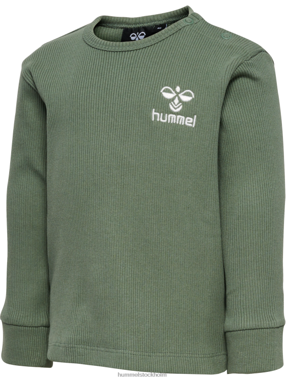 se Hummel barn hmlsami t-shirt l/s LL40V4471 "ribbad långärmad t-shirt"