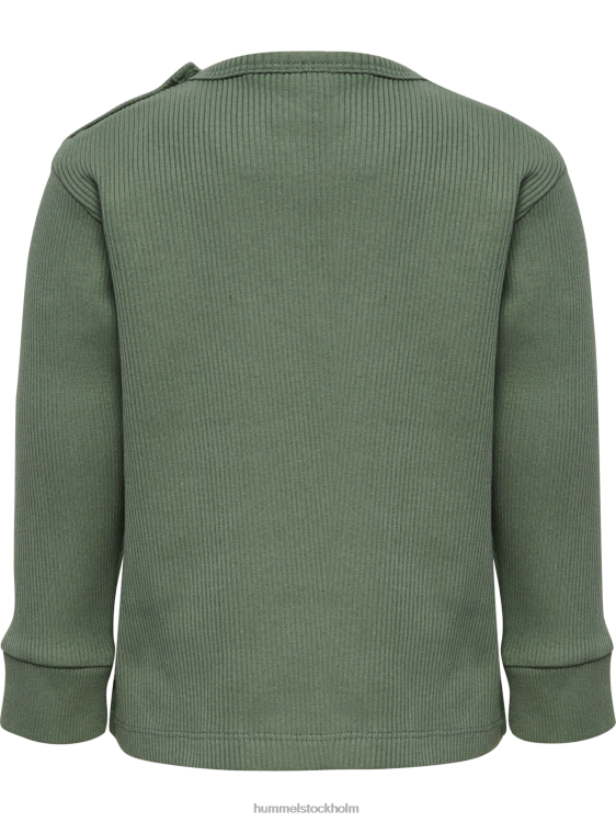 se Hummel barn hmlsami t-shirt l/s LL40V4471 \"ribbad långärmad t-shirt\"