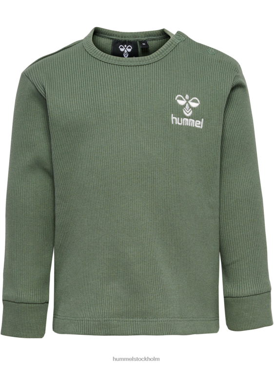 se Hummel barn hmlsami t-shirt l/s LL40V4471 \"ribbad långärmad t-shirt\"