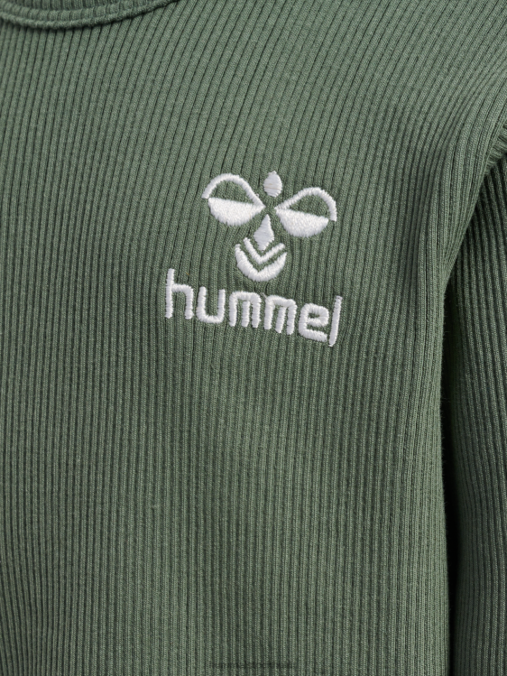 se Hummel barn hmlsami t-shirt l/s LL40V4471 \"ribbad långärmad t-shirt\"