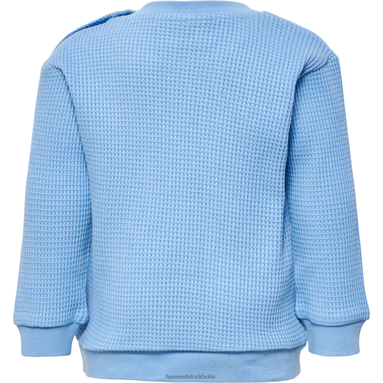 se Hummel barn hmlcosy sweatshirt LL40V4110 \"våffeltröja i bomull\"