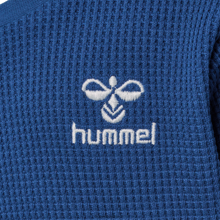 se Hummel barn hmlcosy sweatshirt LL40V4161 \"våffeltröja i bomull\"