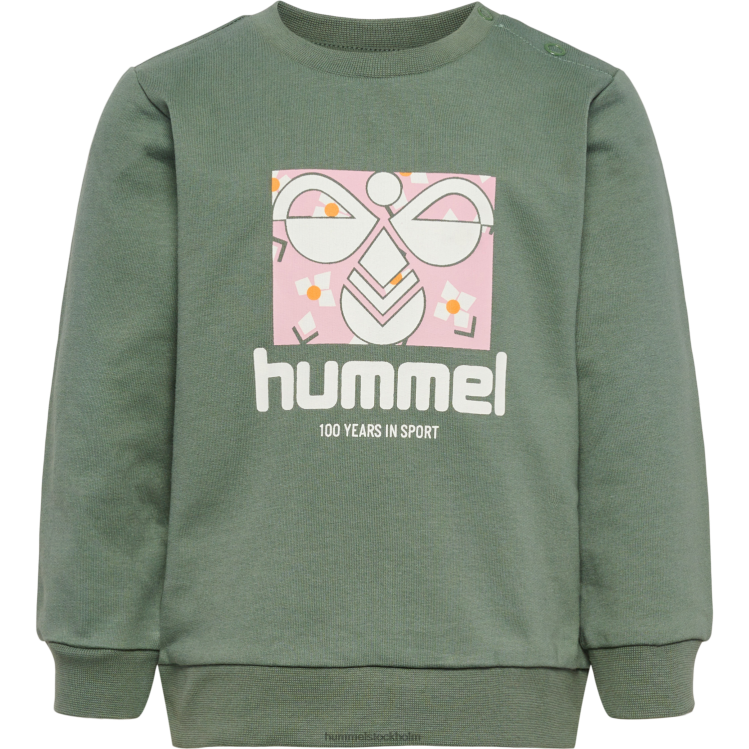 se Hummel barn hmllime tröja LL40V4478 \"bomullströja\"