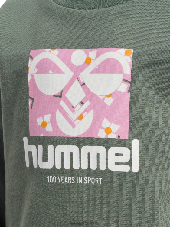 se Hummel barn hmllime tröja LL40V4478 \"bomullströja\"