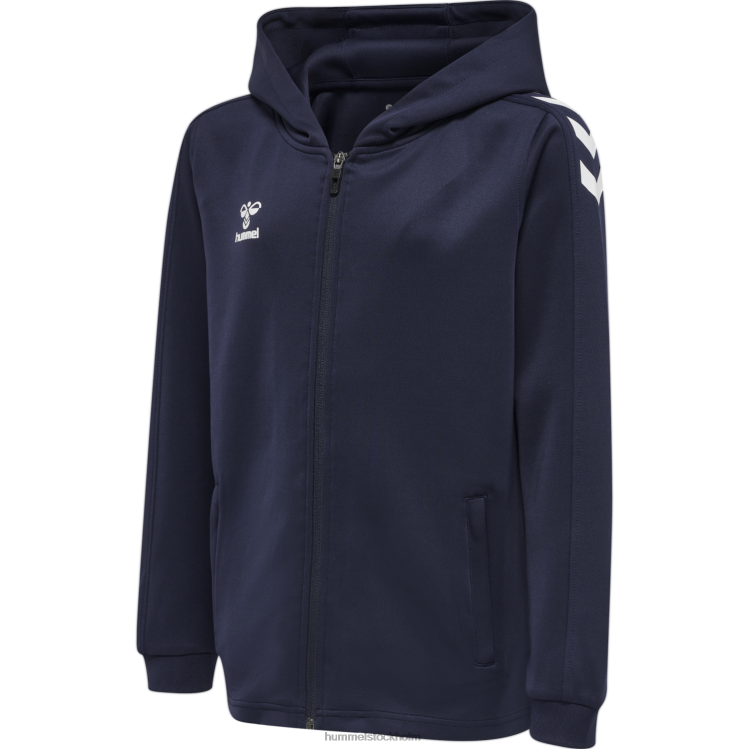 se Hummel barn hmlcore xk poly zip hood sweat LL40V5460 "luvtröja"