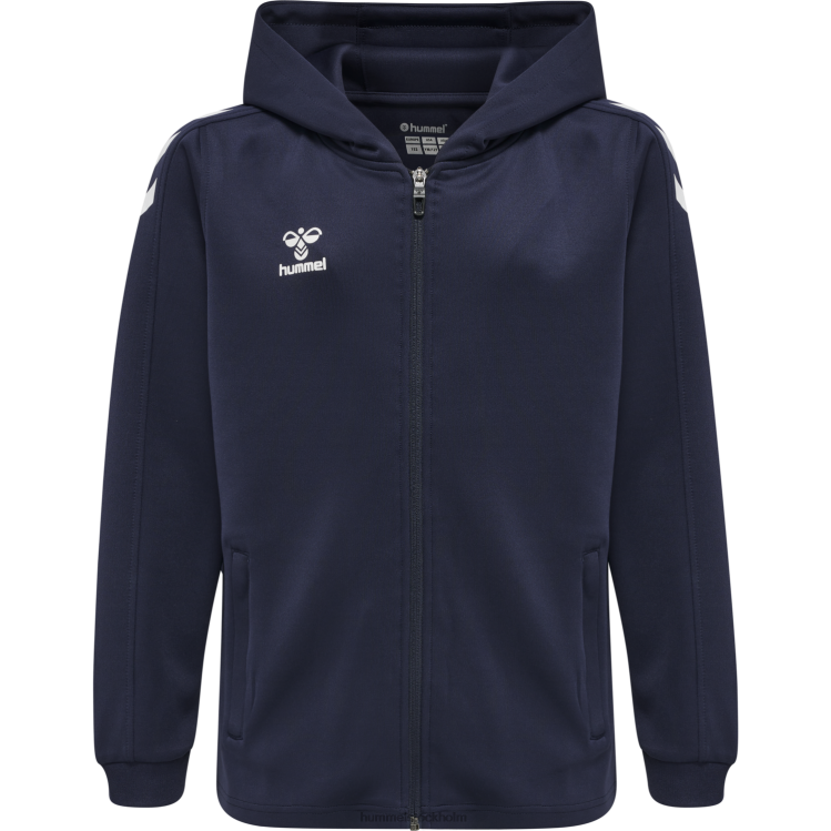 se Hummel barn hmlcore xk poly zip hood sweat LL40V5460 \"luvtröja\"