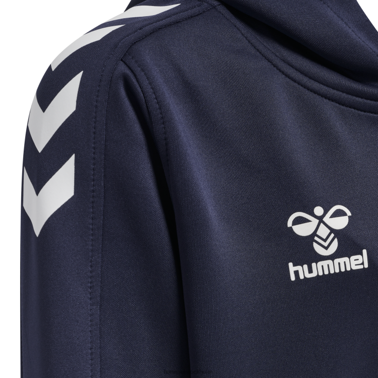 se Hummel barn hmlcore xk poly zip hood sweat LL40V5460 \"luvtröja\"