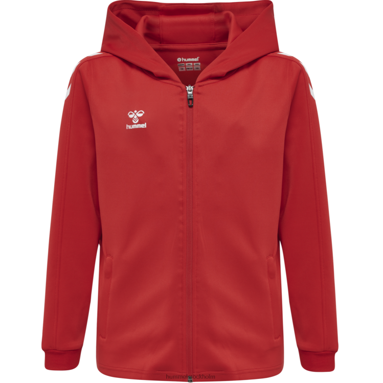 se Hummel barn hmlcore xk poly zip hood sweat LL40V5550 \"luvtröja\"