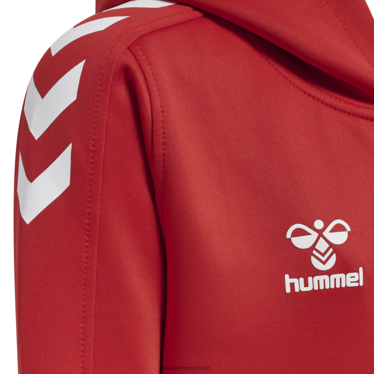 se Hummel barn hmlcore xk poly zip hood sweat LL40V5550 \"luvtröja\"