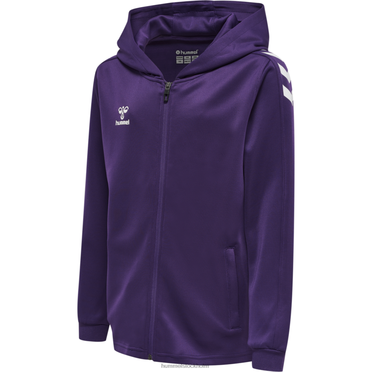 se Hummel barn hmlcore xk poly zip hood sweat LL40V5572 "luvtröja"