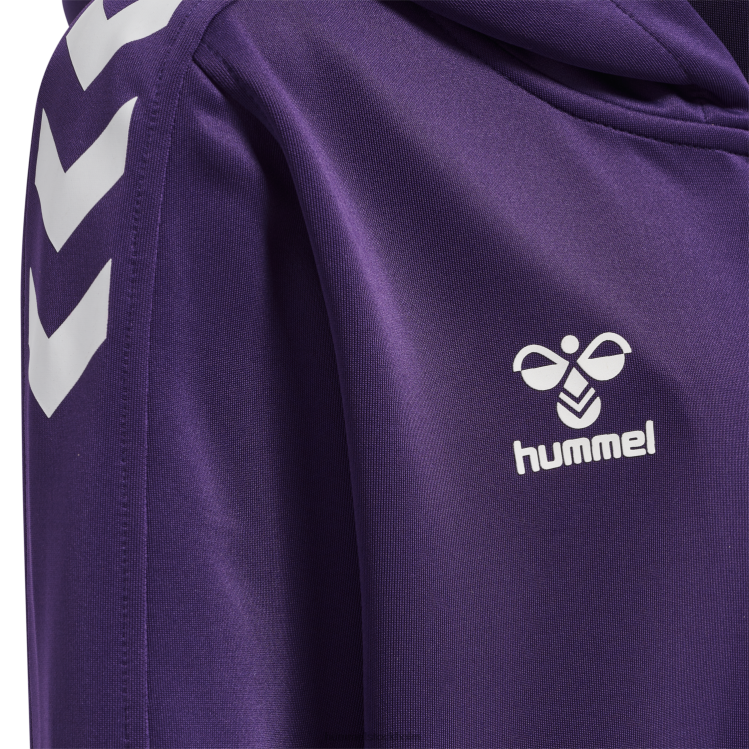 se Hummel barn hmlcore xk poly zip hood sweat LL40V5572 \"luvtröja\"