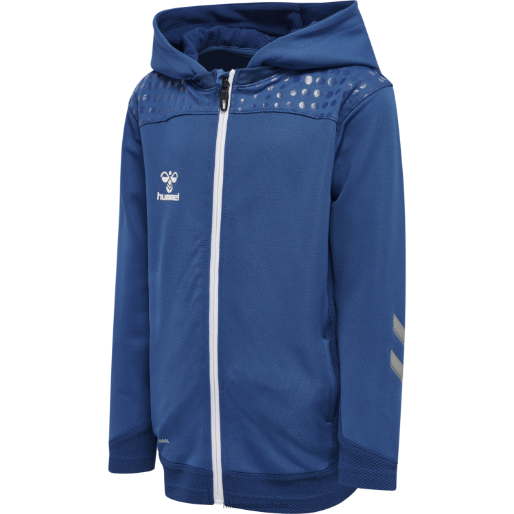 se Hummel barn hmllead poly hoodie med dragkedja LL40V6656 "luvtröja"
