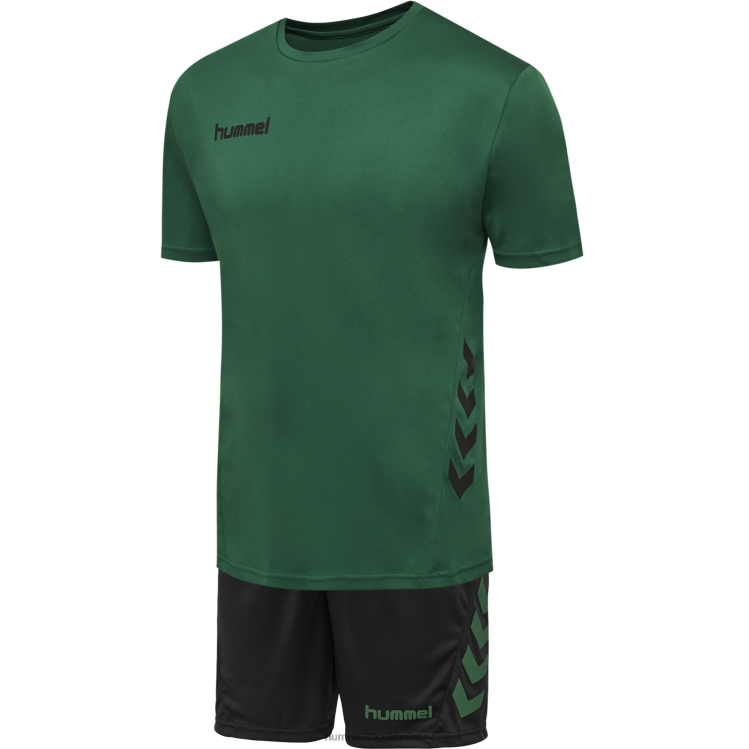 se Hummel barn hmlpromo duo set LL40V6470 "crew t-shirt & shorts set"