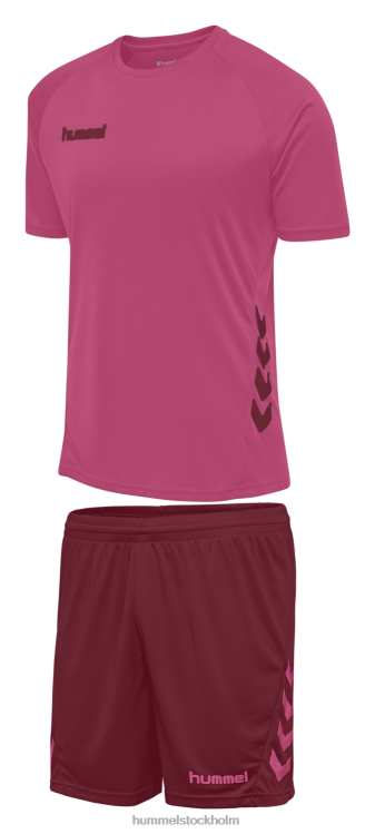 se Hummel barn hmlpromo duo set LL40V6744 "crew t-shirt & shorts set"