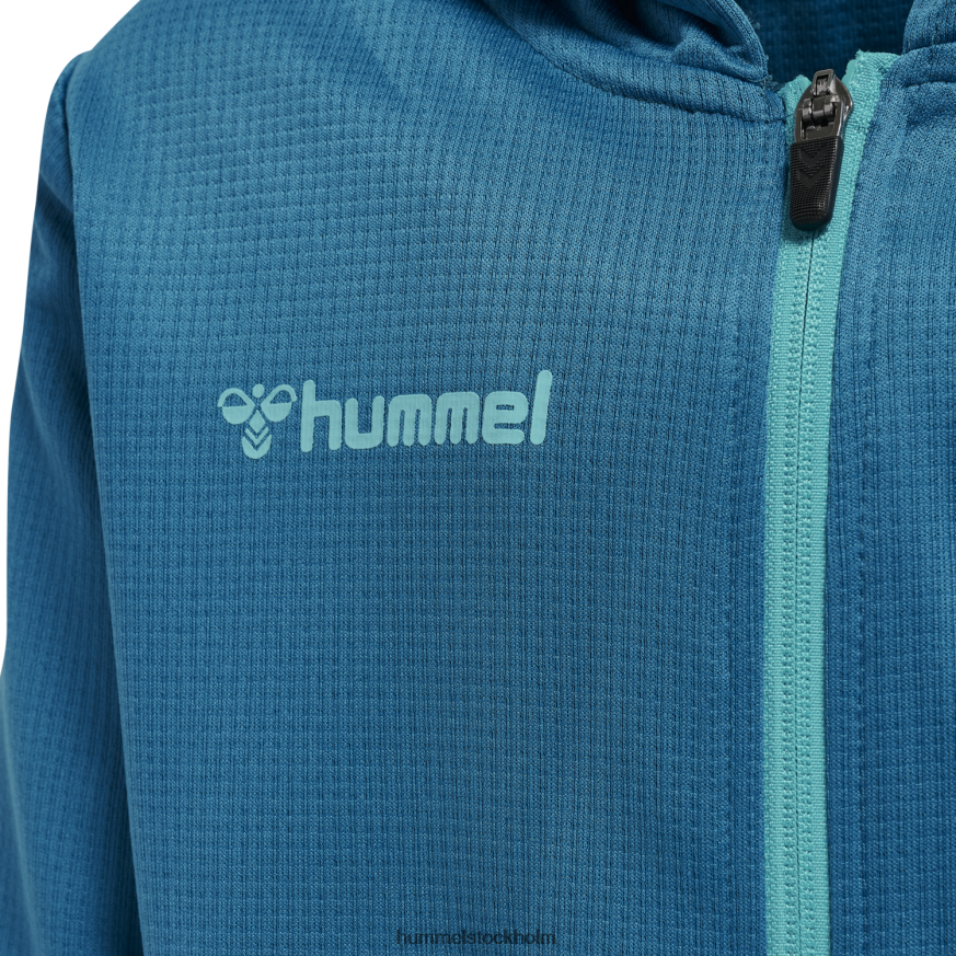 se Hummel barn hmautentic hoodie i poly zip LL40V6801