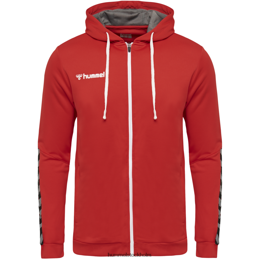 se Hummel barn hmautentic hoodie i poly zip LL40V6942
