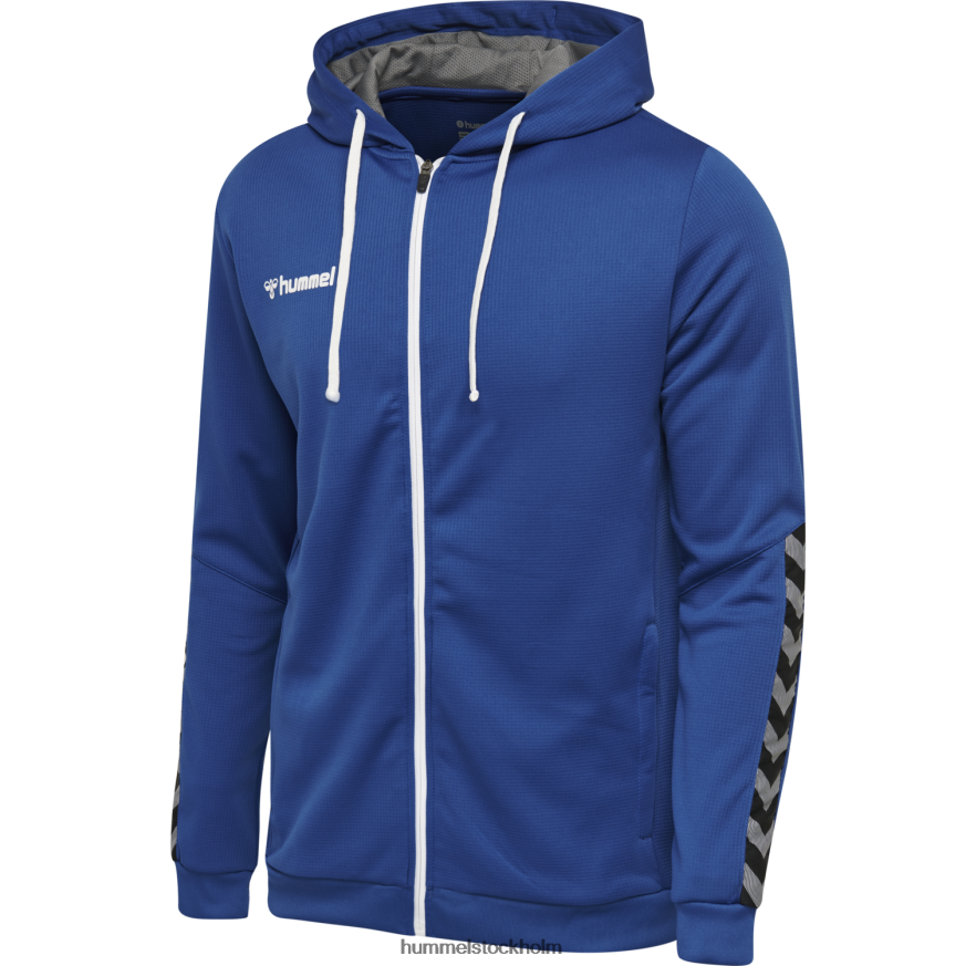se Hummel barn hmautentic hoodie i poly zip LL40V6990