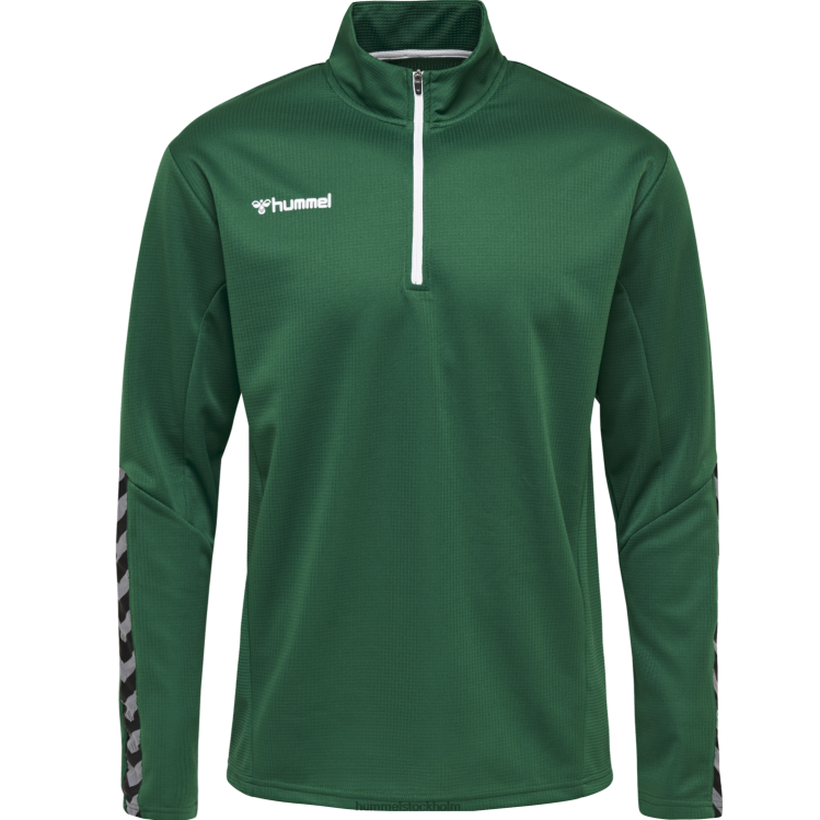 se Hummel barn hmautentisk sweatshirt med halv dragkedja LL40V6588 \"sportkläder\"