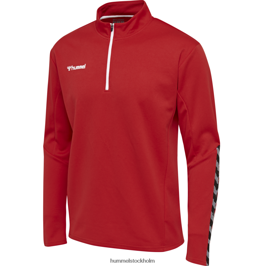 se Hummel barn hmautentisk sweatshirt med halv dragkedja LL40V6790