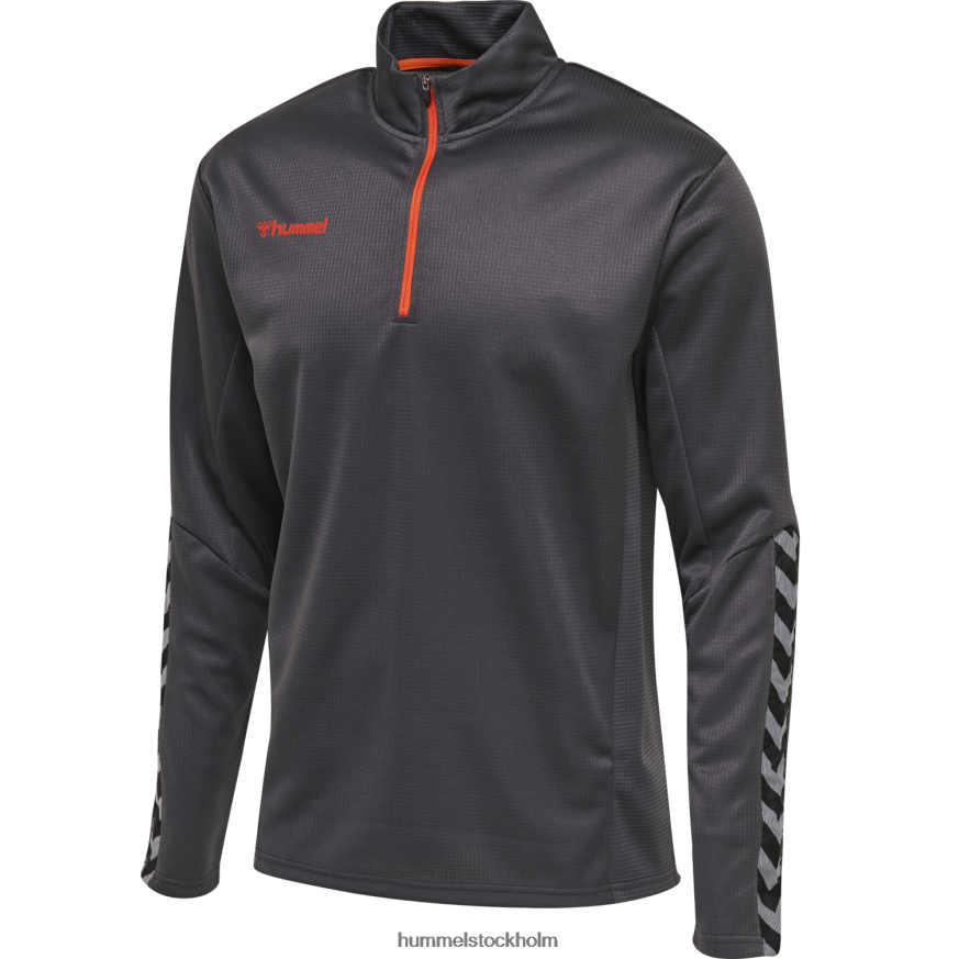 se Hummel barn hmautentisk sweatshirt med halv dragkedja LL40V6803
