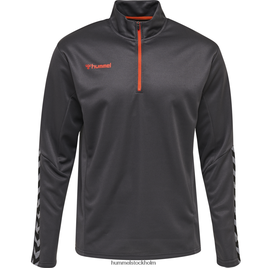se Hummel barn hmautentisk sweatshirt med halv dragkedja LL40V6803