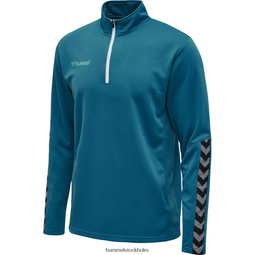se Hummel barn hmautentisk sweatshirt med halv dragkedja LL40V6886