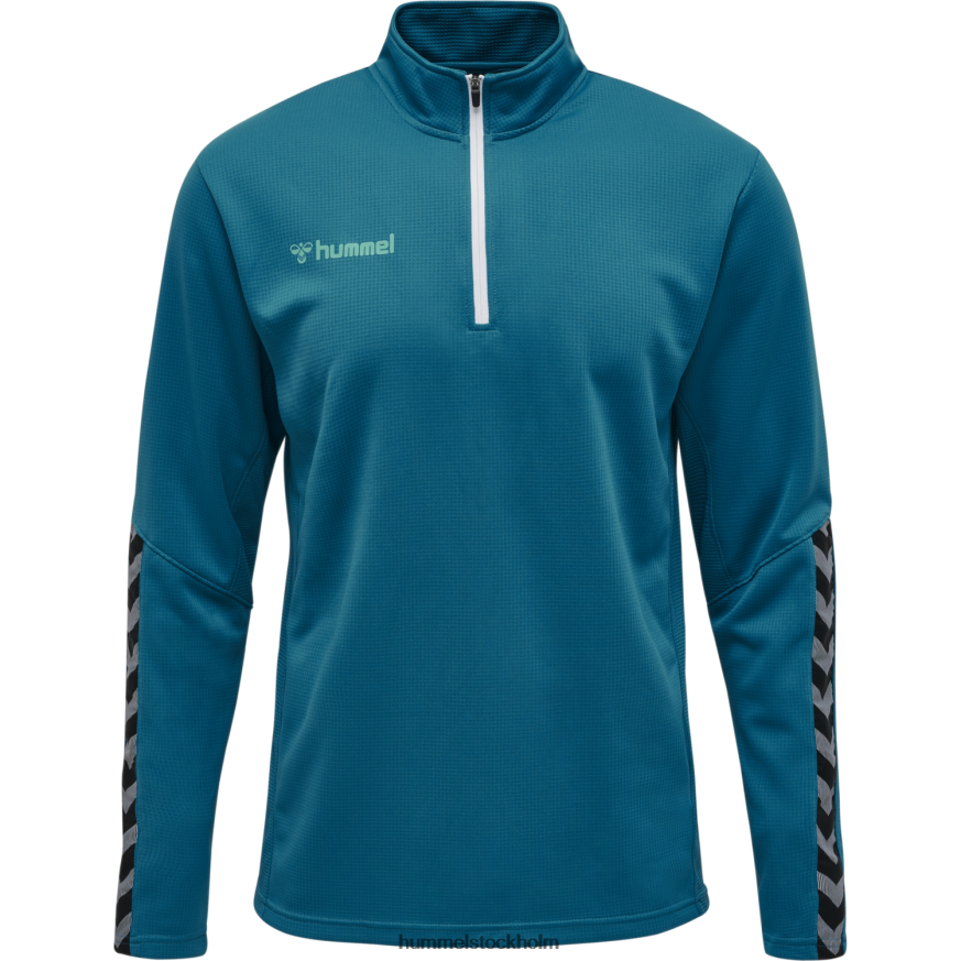 se Hummel barn hmautentisk sweatshirt med halv dragkedja LL40V6886