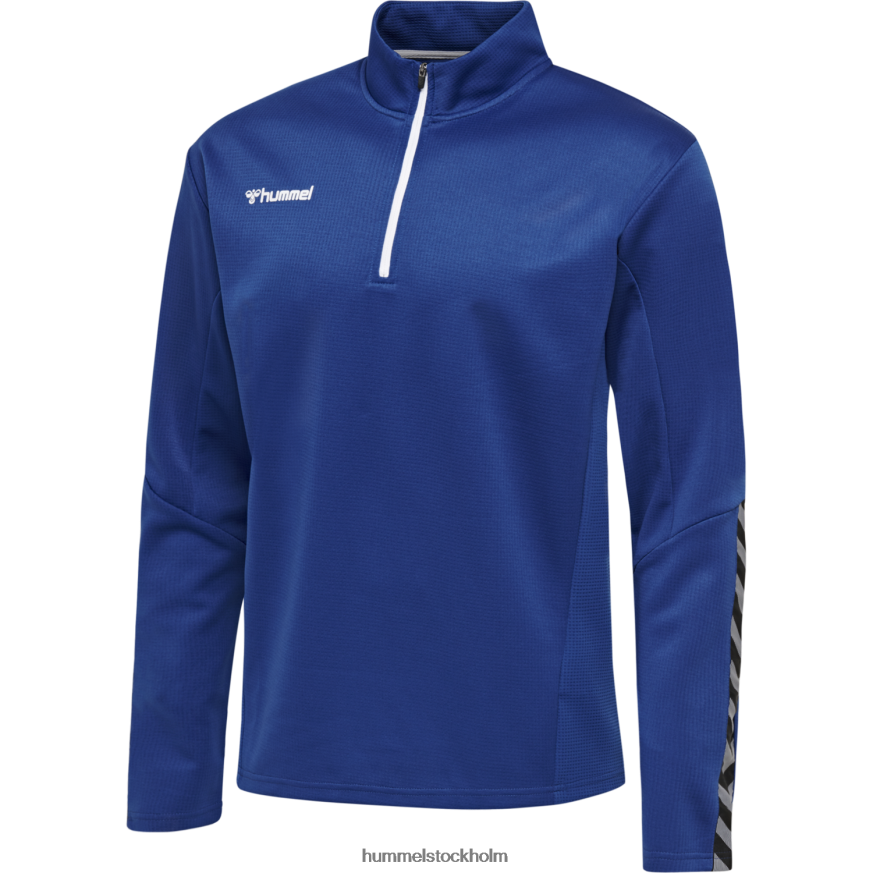 se Hummel barn hmautentisk sweatshirt med halv dragkedja LL40V6940