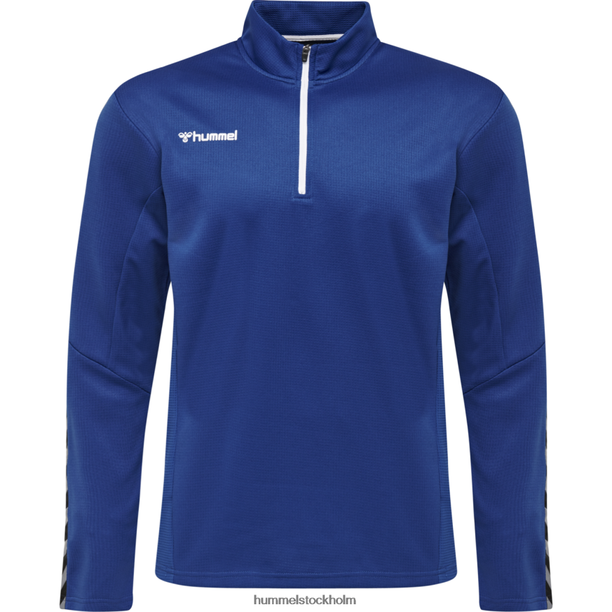 se Hummel barn hmautentisk sweatshirt med halv dragkedja LL40V6940