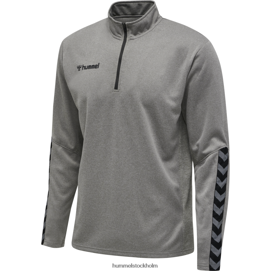 se Hummel barn hmautentisk sweatshirt med halv dragkedja LL40V6958
