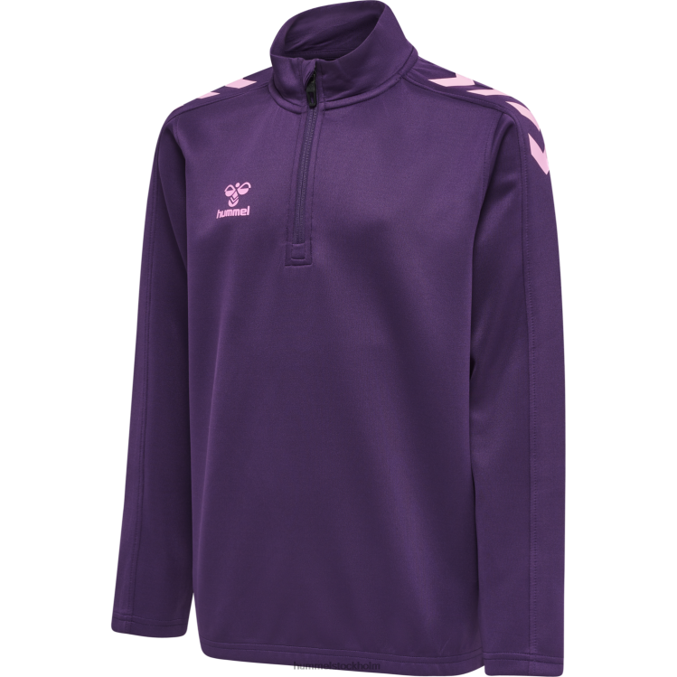 se Hummel barn hmlcore xk halv zip poly sweat LL40V5974 "tröja med halv dragkedja"