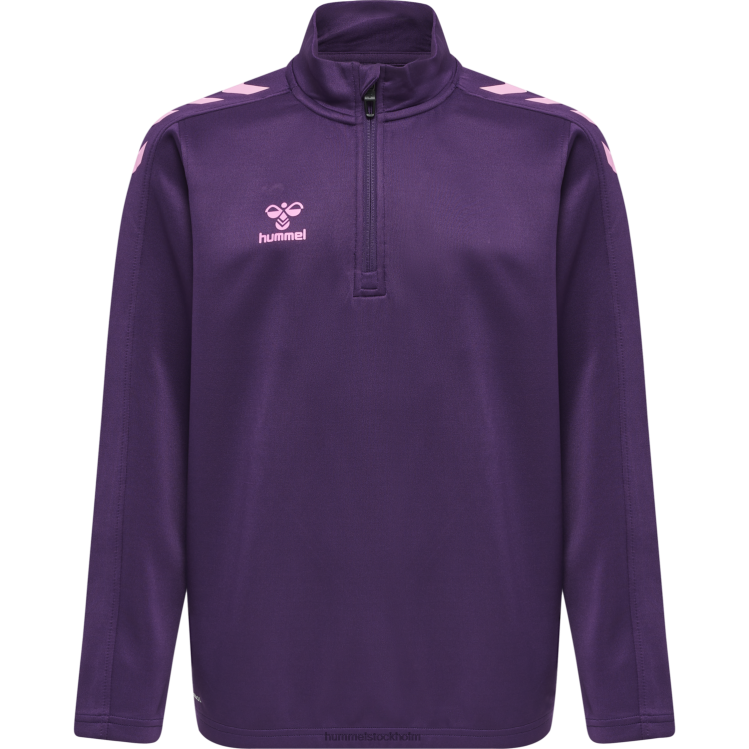 se Hummel barn hmlcore xk halv zip poly sweat LL40V5974 \"tröja med halv dragkedja\"