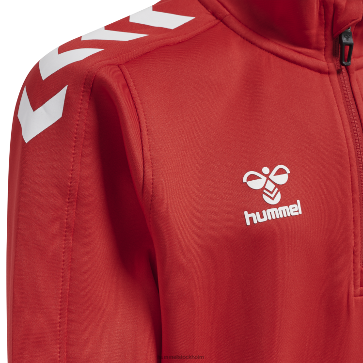 se Hummel barn hmlcore xk halv zip poly sweat LL40V6208 \"tröja med halv dragkedja\"
