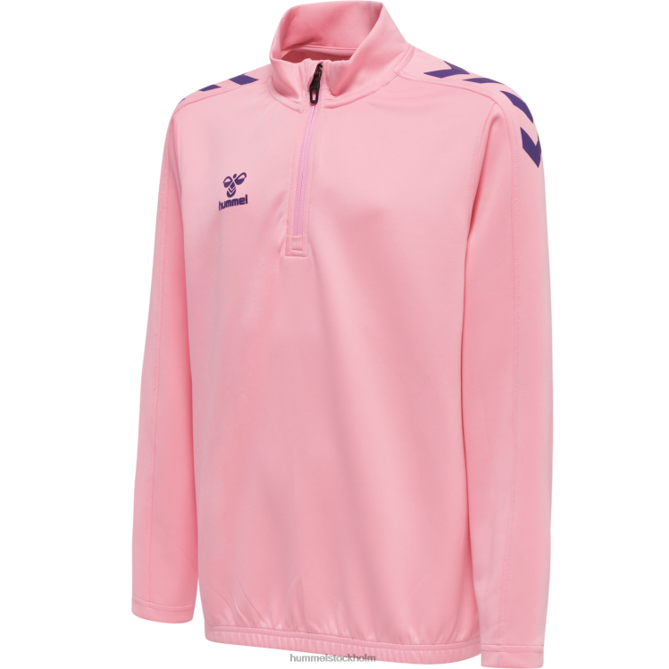se Hummel barn hmlcore xk halv zip poly sweat LL40V6219 "tröja med halv dragkedja"