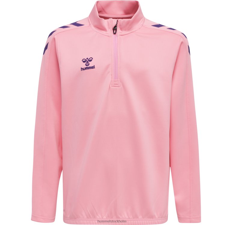 se Hummel barn hmlcore xk halv zip poly sweat LL40V6219 \"tröja med halv dragkedja\"
