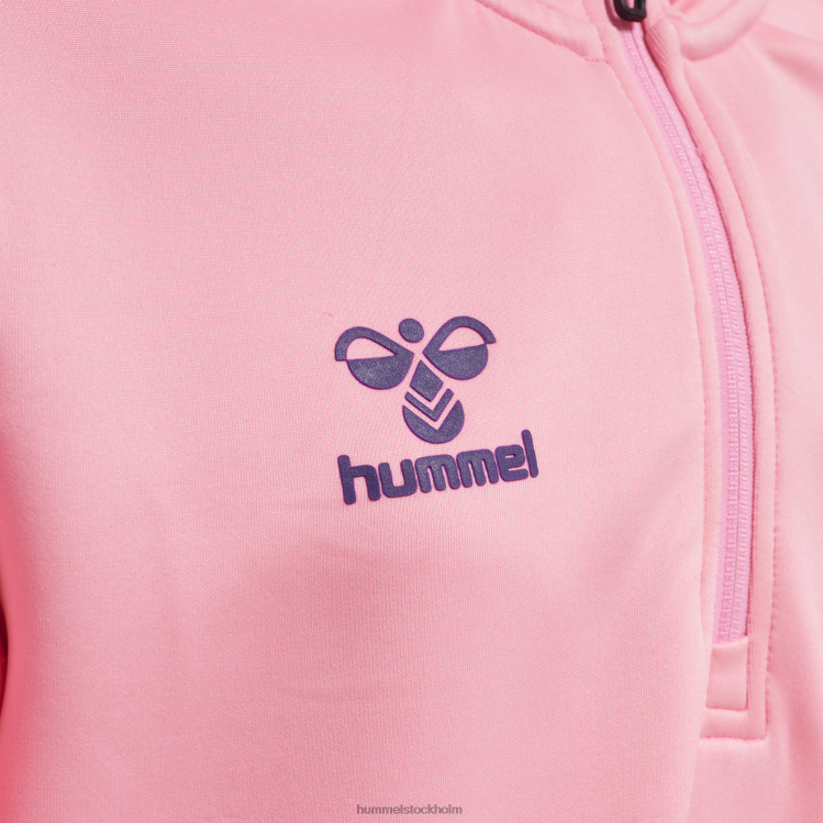 se Hummel barn hmlcore xk halv zip poly sweat LL40V6219 \"tröja med halv dragkedja\"