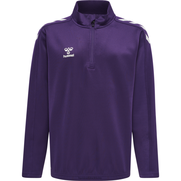 se Hummel barn hmlcore xk halv zip poly sweat LL40V6224 \"tröja med halv dragkedja\"