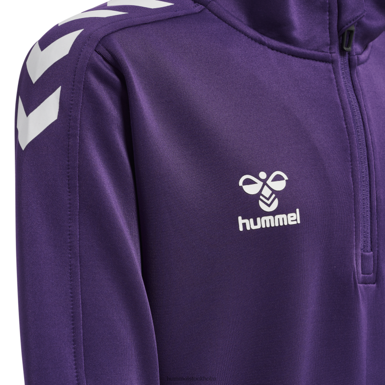 se Hummel barn hmlcore xk halv zip poly sweat LL40V6224 \"tröja med halv dragkedja\"