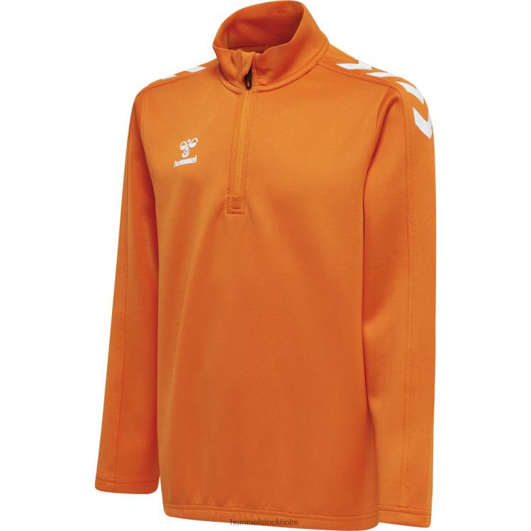 se Hummel barn hmlcore xk halv zip poly sweat LL40V6231 "tröja med halv dragkedja"