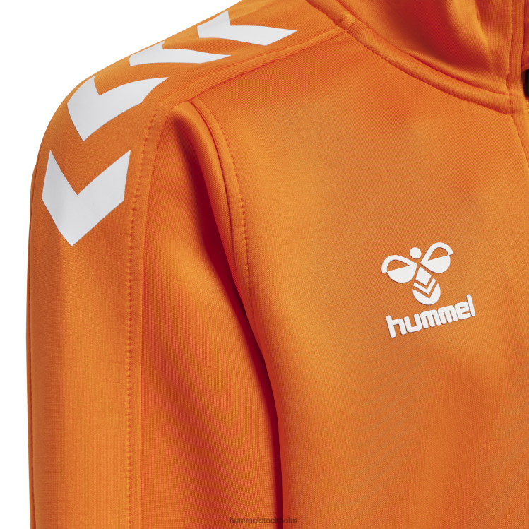 se Hummel barn hmlcore xk halv zip poly sweat LL40V6231 \"tröja med halv dragkedja\"